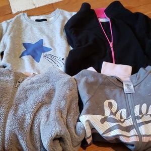 Girls bundle fleece and sweater